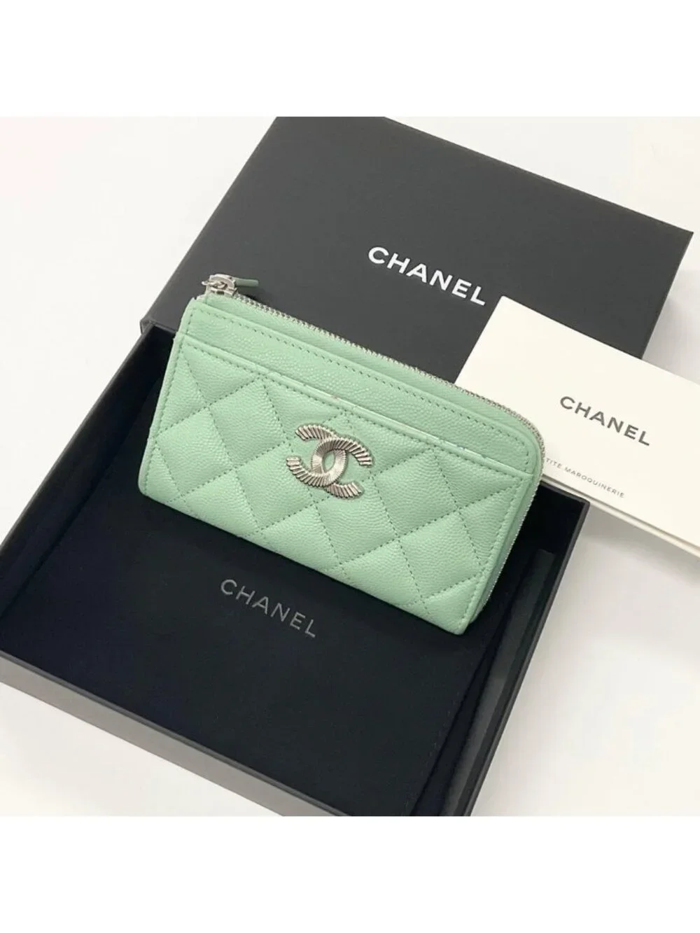 Chanel Quilted CC Logo Fragment Case Card